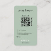 Instagram Qrコーモダンド 名刺 (裏面)