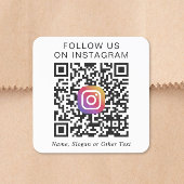 Instagram QR Code スクエアシール