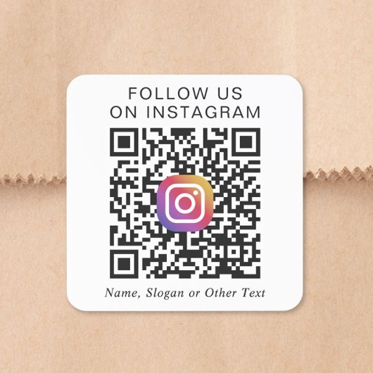 Instagram QR Code スクエアシール