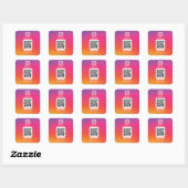 Instagram QR code sticker square スクエアシール (シート)