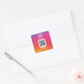 Instagram QR code sticker square スクエアシール (封筒)