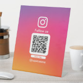 Instagram QR display 台座サイン (インサイチュ)