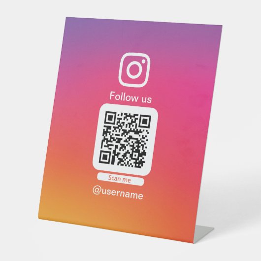 Instagram QR display 台座サイン (正面)