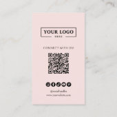 Instagram Social Mediaプロファ後を追イルフォト赤面 名刺 (裏面)