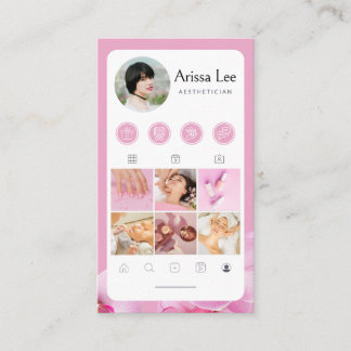 Instagram Social Mediaプロフィール写真グリッド 名刺