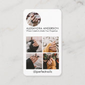 Instagram Social Mediaプロフィール写真コラージュ 名刺 (正面)