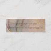 Instagram Social Media Blush Pink Opal スキニー名刺 (裏面)