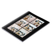 Instagram Squareフォトコラージュ – 黒 ノートブック (左側)