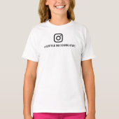 Instagram Tシャツ｜あなたのInstagramの名前ID Tシャツ (正面)
