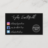 Instagram Twitter手書き名刺 名刺 (正面)