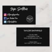 Instagram Twitter Facebookの名刺 名刺 (正面/裏面)