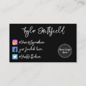 Instagram Twitter Facebookの名刺 名刺 (正面)