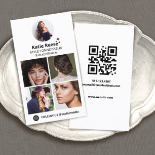 Instagram White 4フォトソーシャルメディア後を追、米国 名刺