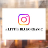 Instagram Window Clings| Your Instagram Name  ID ウィンドウサイン (シート2)