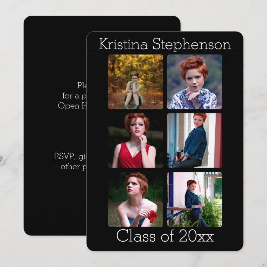 InstagramPhoto高校卒業発表 招待状 (正面/裏面)