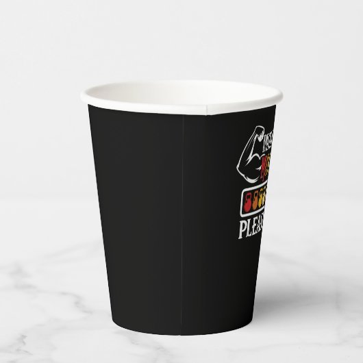 Installing Muscles Please Wait Funny Gym Workout 紙コップ (右)