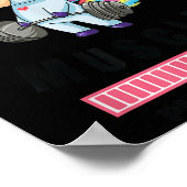 Installing Muscles Unicorn Weight Lifting Fitness ポスター (角)