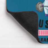 Installing Muscles Unicorn Weight Lifting Fitness  マウスパッド (コーナー)