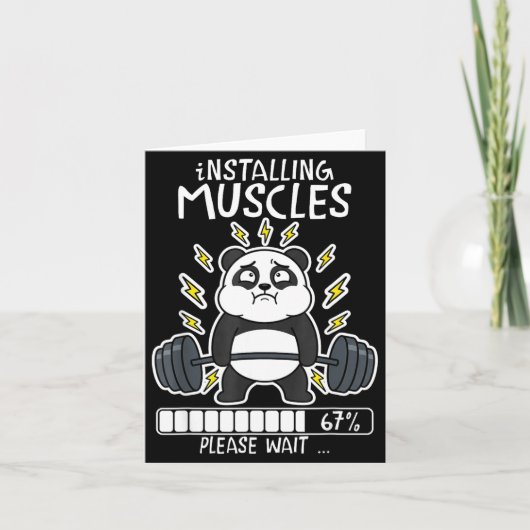 Installing muscles wait panda loading 67 gym カード (正面)