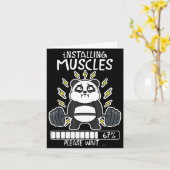 Installing muscles wait panda loading 67 gym カード (黄色い花)