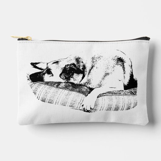 Instant Calm, Sleek Bed Dog アクセサリーポーチ (正面)