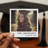 Instant Camera Photo Retro Graduation 案内状