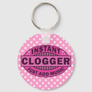 Instant Cloggerが音楽ピンクを追加 キーホルダー