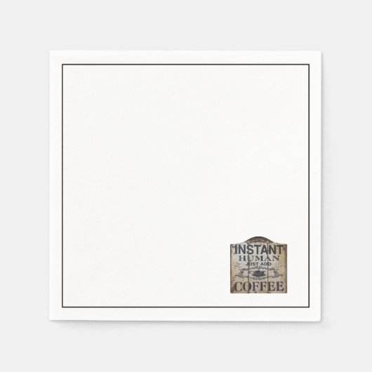 INSTANT COFFEE SIGN スタンダードカクテルナプキン (正面)