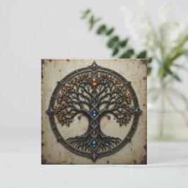 Instant Download Celtic Tree Greeting Card シーズンカード