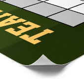 INSTANT DOWNLOAD Football Squares Betting Game ポスター (角)