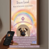 Instant Download Printable Rainbow Bridge Dog ポスター
