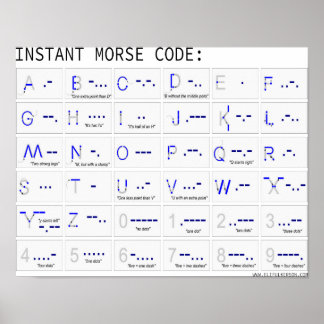 Instant Morse Code ポスター