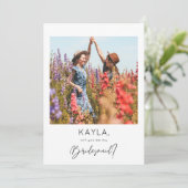 Instant Photo Be My Bridesmaid Proposal 招待状 (スタンド正面)