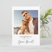 Instant Photo Be My Groom Maid Proposal 招待状 (スタンド正面)