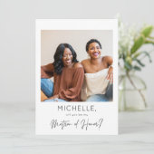 Instant Photo Be My Matron of Honor Proposal 招待状 (スタンド正面)