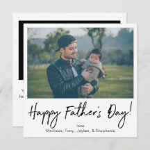 Instant Photo Happy Father's Day Card