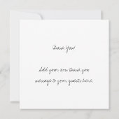 Instant Photo Look 結婚's Photo Thank You サンキューカード (裏面)