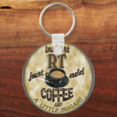 INSTANT RT RADIOLOGY TECH X線 – コーヒーの追加 キーホルダー (正面)