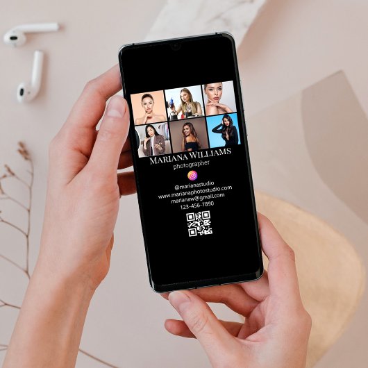 instram photos collage qrコードデジタルビジネス カード