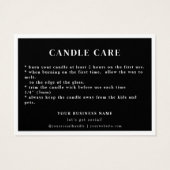 Instruction Candle気に Thank You Photo Card (裏面)