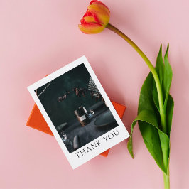 Instruction Candle気に Thank You Photo Card