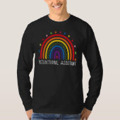 Instructional Assistant Boho Rainbow Graduation Ap Tシャツ (正面)