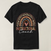 Instructional Coach leopard Rainbow Supplies Back Tシャツ (デザイン正面)