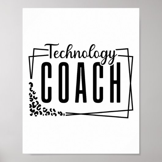 Instructional Technology Coach Cool Design For Tea ポスター (正面)