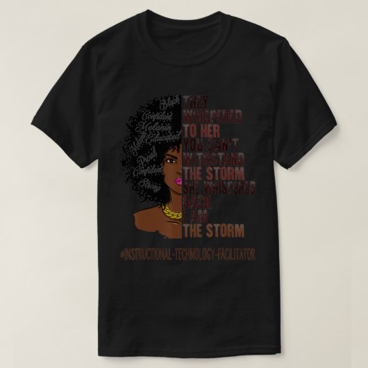 Instructional Technology Facilitator African Ameri Tシャツ (デザイン正面)