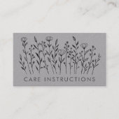 INSTRUCTIONSシッ気にクエレガントワイルドフラワーLuxe 名刺 (正面)