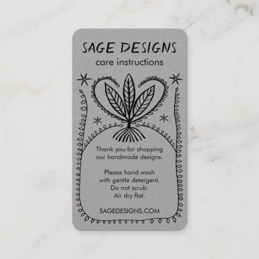 INSTRUCTIONS 気に Bohoお洒落 Line Art Luxe 名刺 (正面)