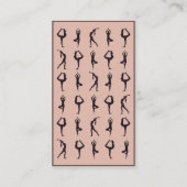 instructor yoga pilates posturas negro beige  名刺 (裏面)