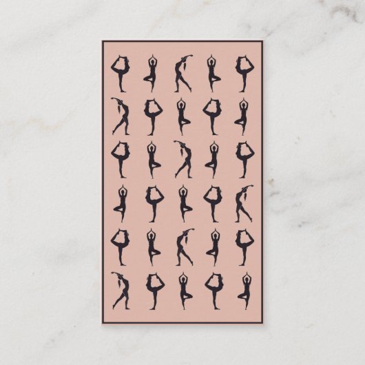 instructor yoga pilates posturas negro beige  名刺 (裏面)