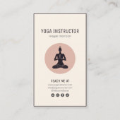 instructor yoga pilates posturas negro beige  名刺 (正面)